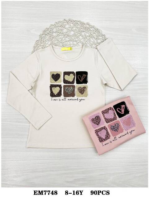 Bluzka dziewczęca EM7748 Mix kolor 8-16