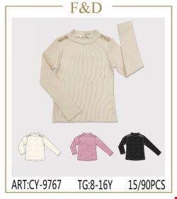 Bluzka dziewczęca CY-9767 Mix kolor 8-16