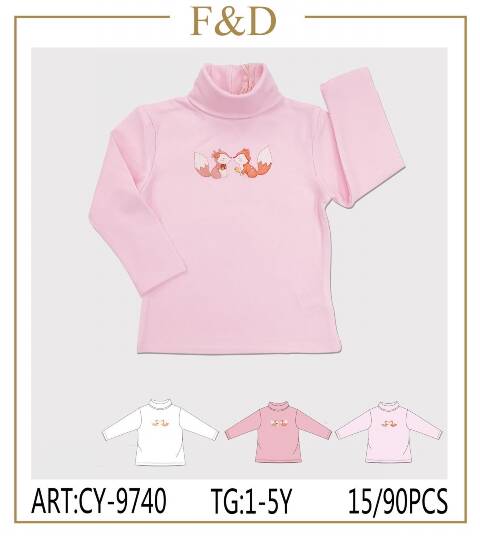 Bluzka dziewczęca CY-9740 Mix kolor 1-5 1