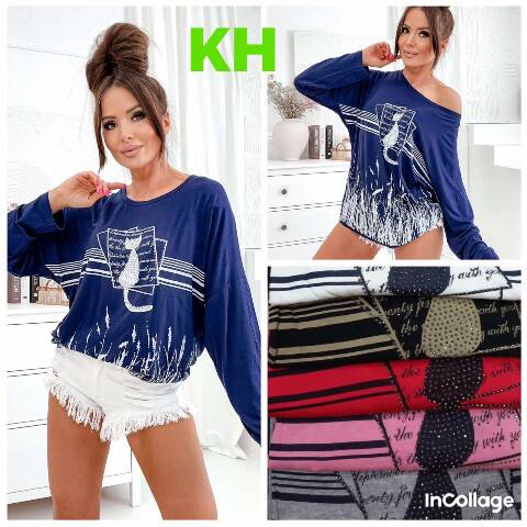 Bluzka damskie 0921 Mix kolor XL-3XL 1