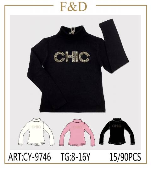 Bluzki dziewczęce CY-9746 Mix kolor 8-16 1