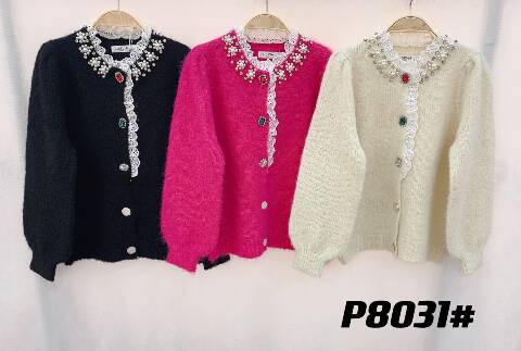 Sweter dziewczęce P8031 1 kolor 4-14 1