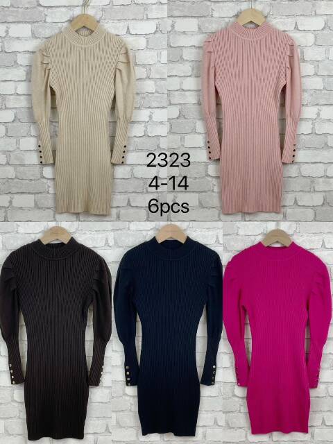 Sukienka  dziewczęce 2323 1 kolor 4-14