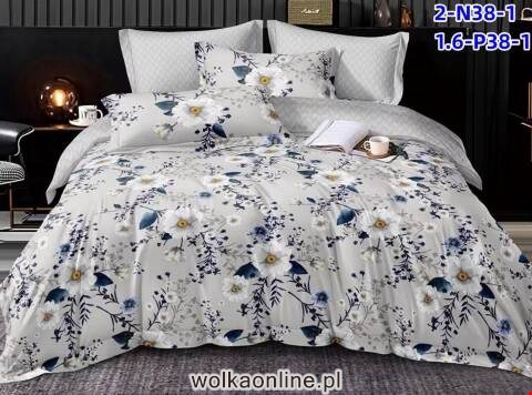 Komplet pościel 4 części 1173 1 kolor 200x220