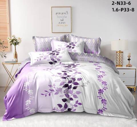 Komplet pościel 4 części 1175 1 kolor 200x220