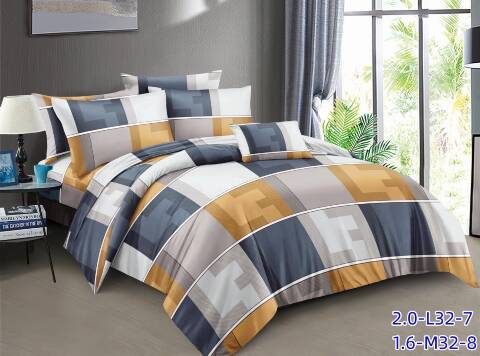 Komplet pościel 4 części 1194 1 kolor 200x220