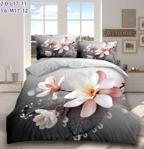 Komplet pościel 4 części 1212 1 kolor 200x220 1