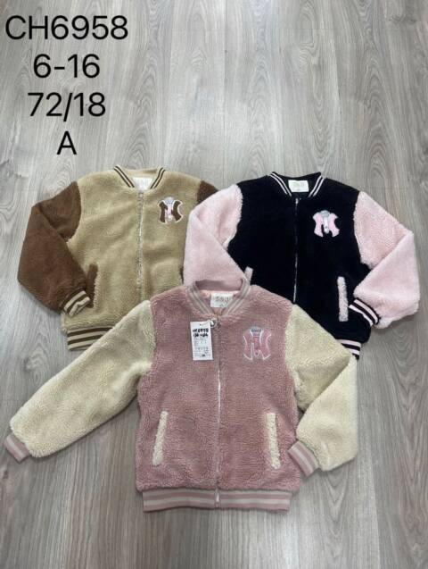 Kurtka dziewczęca CH6958 Mix kolor 6-16 1