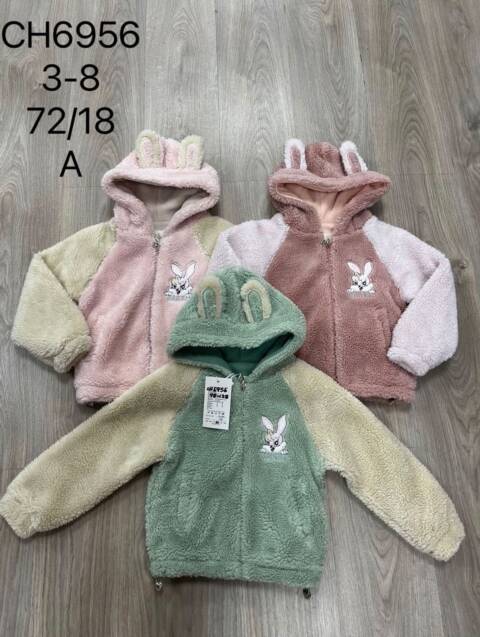 Kurtka dziewczęca CH6956 Mix kolor 3-8