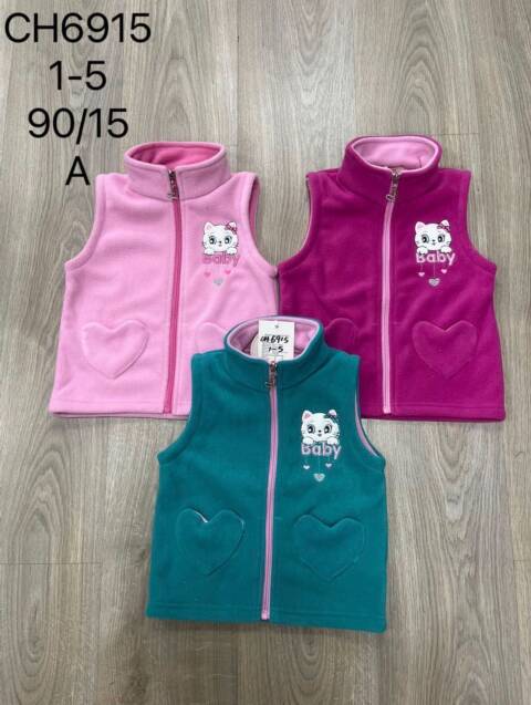 Kamizelki dziewczęce CH6915 Mix kolor 1-5