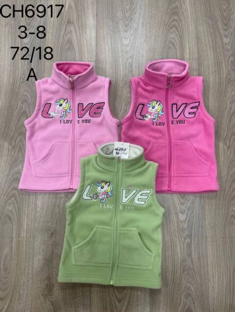 Kamizelki dziewczęce CH6917 Mix kolor 3-8 1