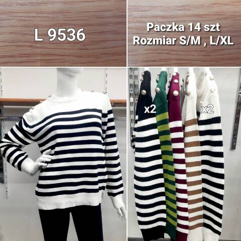 Sweter damskie L9536 Mix kolor Standard 1