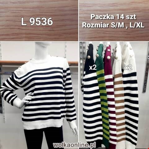 Sweter damskie L9536 Mix kolor S/M-L/XL