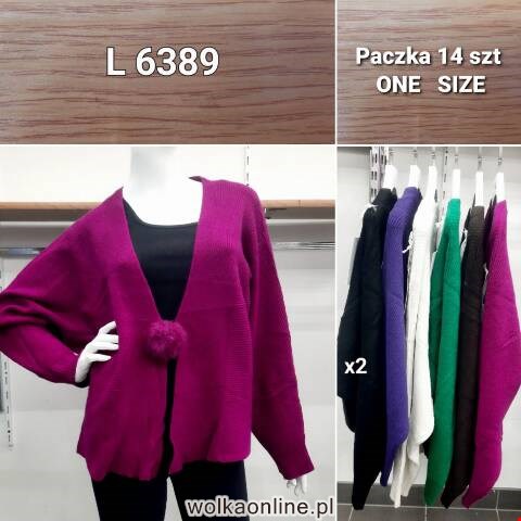 Sweter damskie L6389 Mix kolor Standard