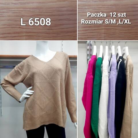 Sweter damskie L6508 Mix kolor S/M-L/XL 1