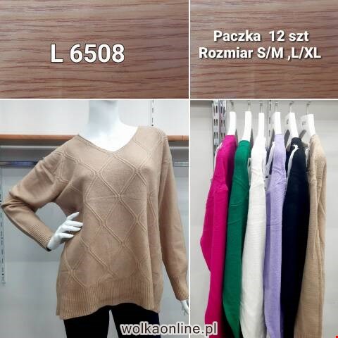 Sweter damskie L6508 Mix kolor S/M-L/XL