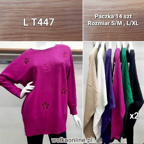 Sweter damskie T447 Mix kolor S/M-L/XL