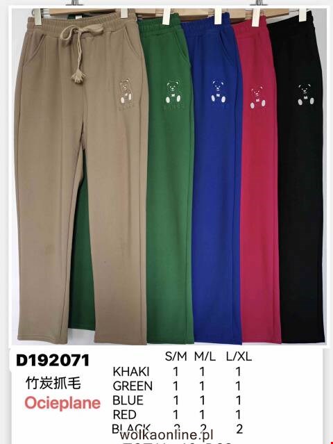 Spodnie damskie D192071 Mix kolor S-XL