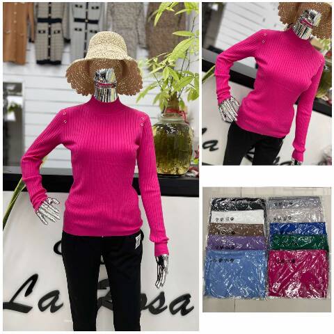 Sweter damskie 1295 Mix kolor M/L-L/XL 1