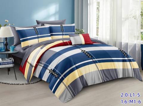 Komplet pościel 4 części 129 1 kolor 160x200 1