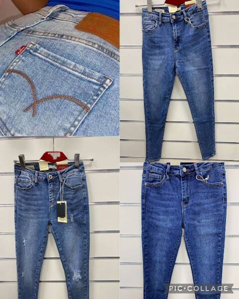Jeansy damskie 1304 1 kolor XS-XL