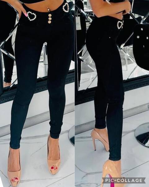 Jeansy damskie 1305 1 kolor XS-XL