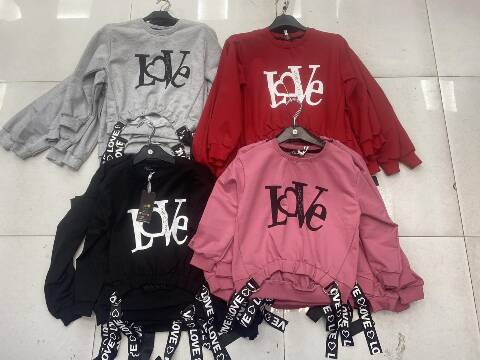 Bluza dziewczęca 1332 1 kolor 128-164 1