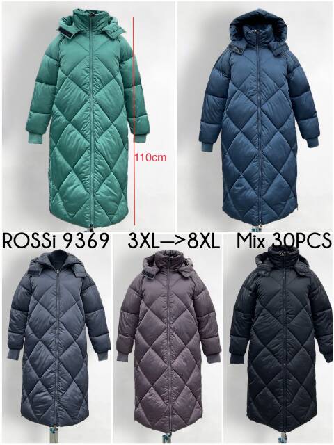 Płaszcze wiosena damskie 9369 1 kolor 3XL-8XL 1