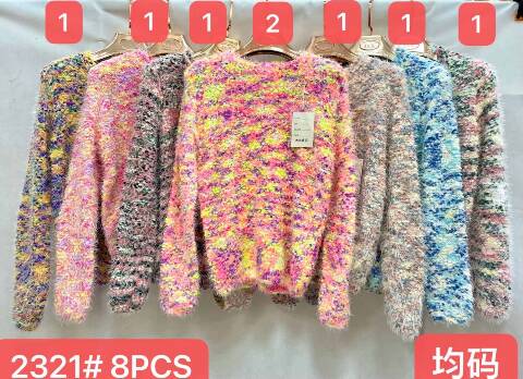 Sweter damskie 2321 Mix kolor Standard
