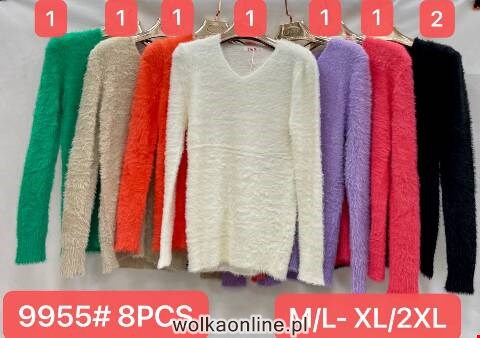 Sweter damskie 9955 Mix kolor M-2XL