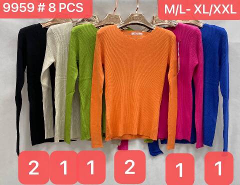 Sweter damskie 9959 Mix kolor M-2XL 1