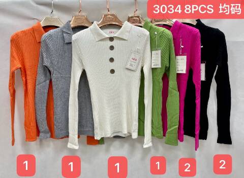 Sweter damskie 3034 Mix kolor Standard 1