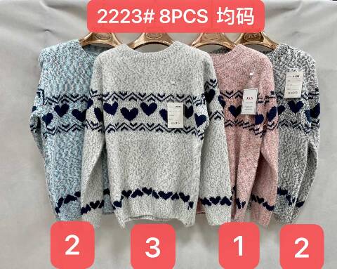 Sweter damskie 2223 Mix kolor Standard