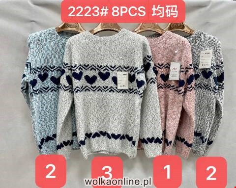 Sweter damskie 2223 Mix kolor Standard