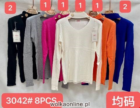 Sweter damskie 3042 Mix kolor Standard