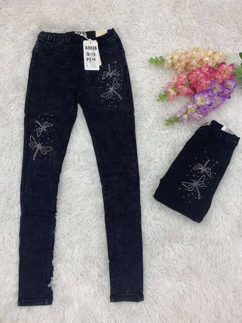 Jeansy dziewczęce 1518 1 kolor 8-16