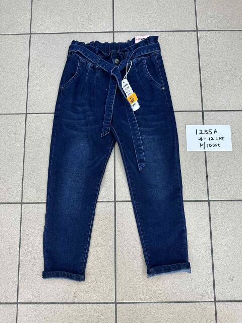 Jeansy dziewczęce 1522 1 kolor 4-12