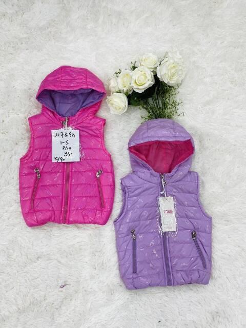 Kamizelka dziewczęca 1587 Mix kolor 1-5 1