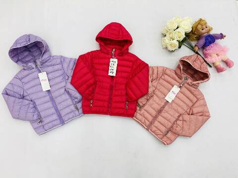 Kurtka wiosena dziewczęca 1618 Mix kolor 1-5 1