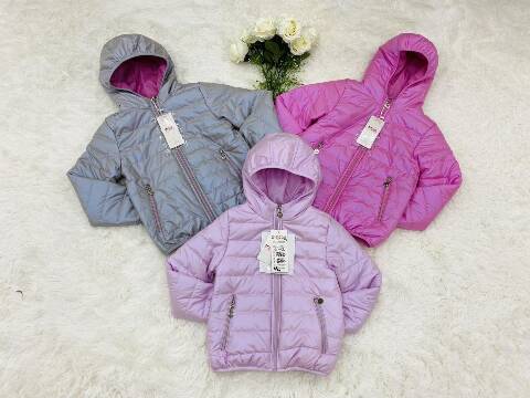 Kurtka wiosena dziewczęca 1625 Mix kolor 4-12 1