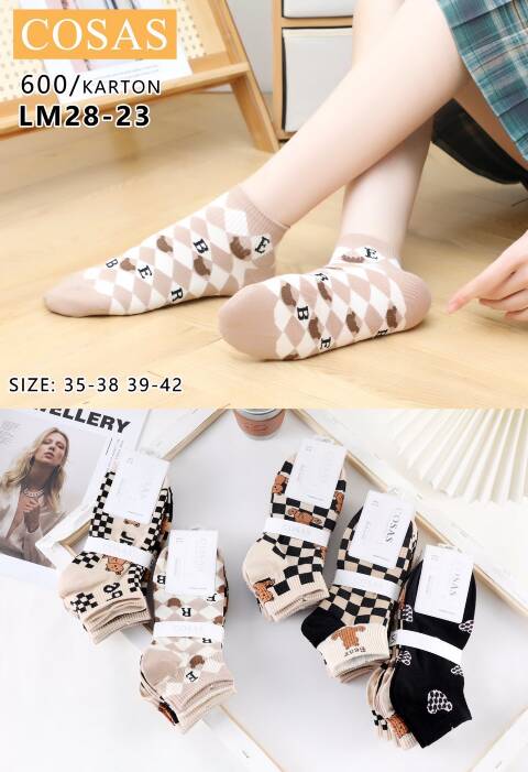 Stopki damskie LM28-23 Mix kolor 35-42 1