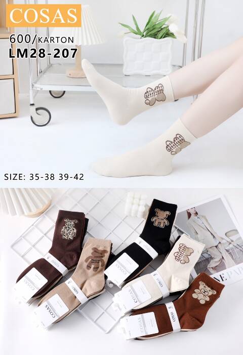 Skarpety  damskie LM28-207 Mix kolor 35-42 1