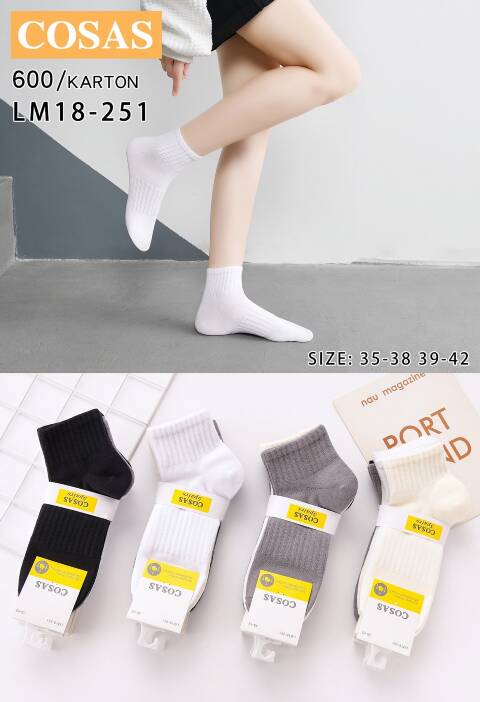 Skarpety  damskie LM18-251 Mix kolor 35-42 1