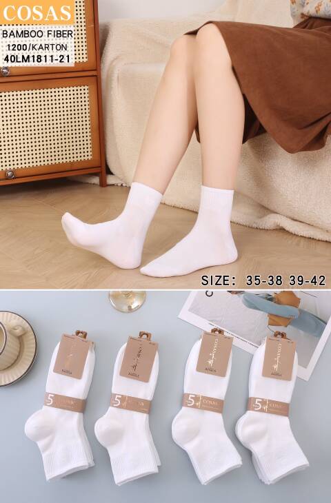 Skarpety  damskie LM1811-21 1 kolor 35-42 1