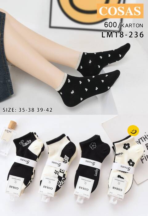 Skarpety damskie LM18-236 Mix kolor 35-42 1