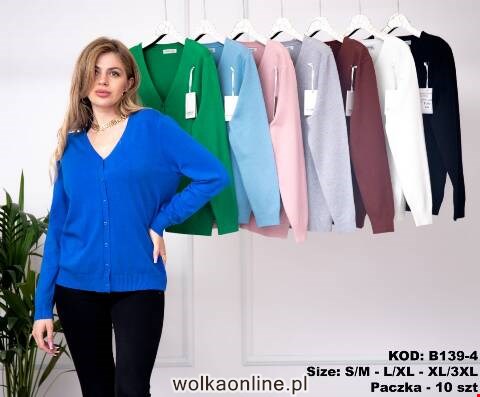 Sweter damskie B139-4 Mix kolor S/M-3XL