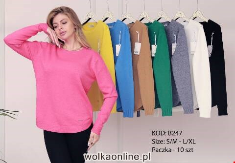 Sweter damskie B247 Mix kolor S/M-L/XL