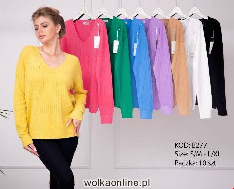 Sweter damskie B277 Mix kolor S/M-L/XL