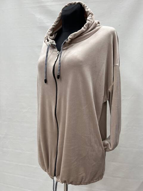 Bluza welurowa damskie 2214 1 kolor L-3XL (Towar Polskie) 1