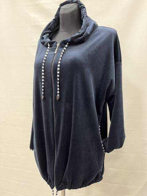 Bluza welurowa damskie 2222 1 kolor L-3XL (Towar Polskie) 1
